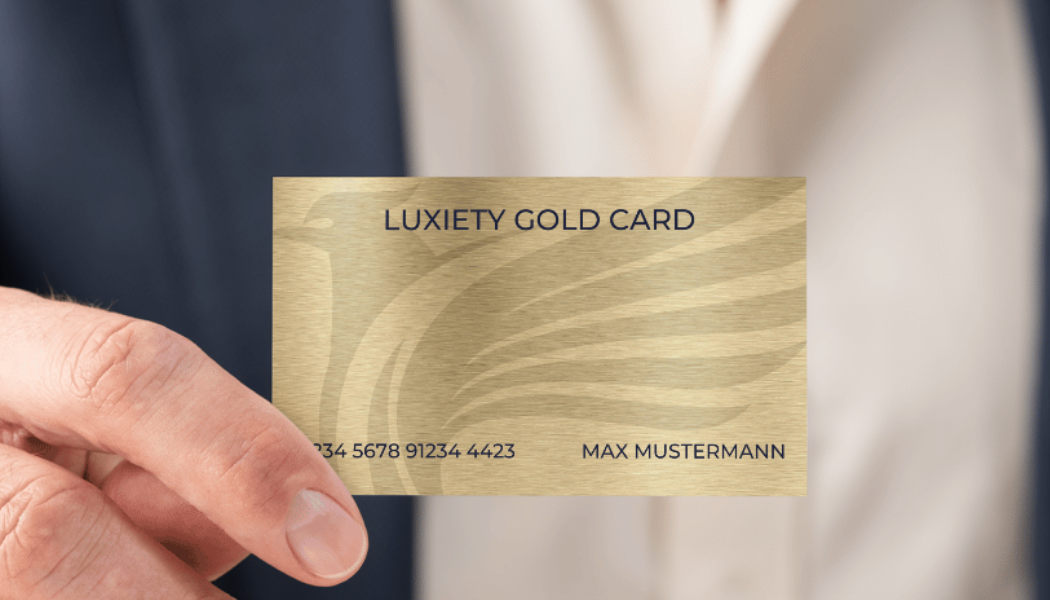 goldene Luxiety Jetcard